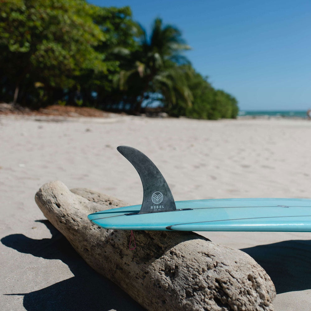 Rebel Fin Co. - 9" Longboard Fin, Recycled Carbon