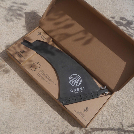 Rebel Fin Co. - 9" Longboard Fin, Recycled Carbon