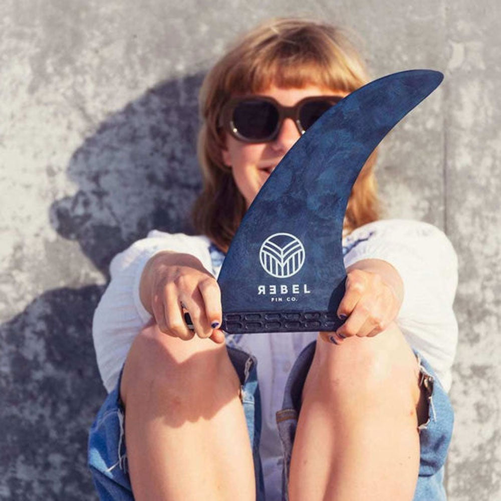 Rebel Fin Co. - 9" Longboard Fin, Recycled Carbon