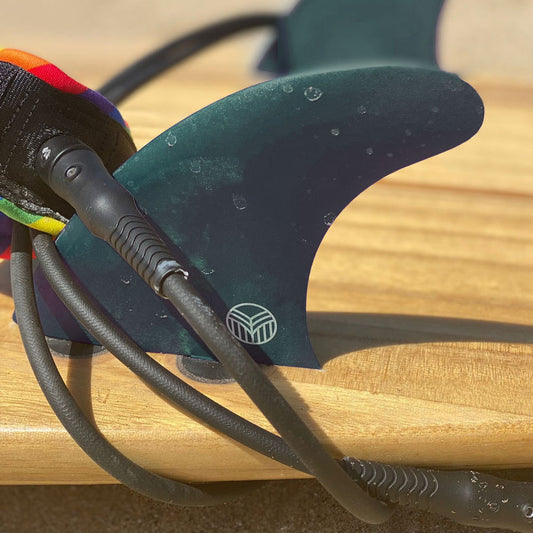 Rebel Fin Co. - Thruster Set, FCS 1, Recycled Fishing Nets, Green