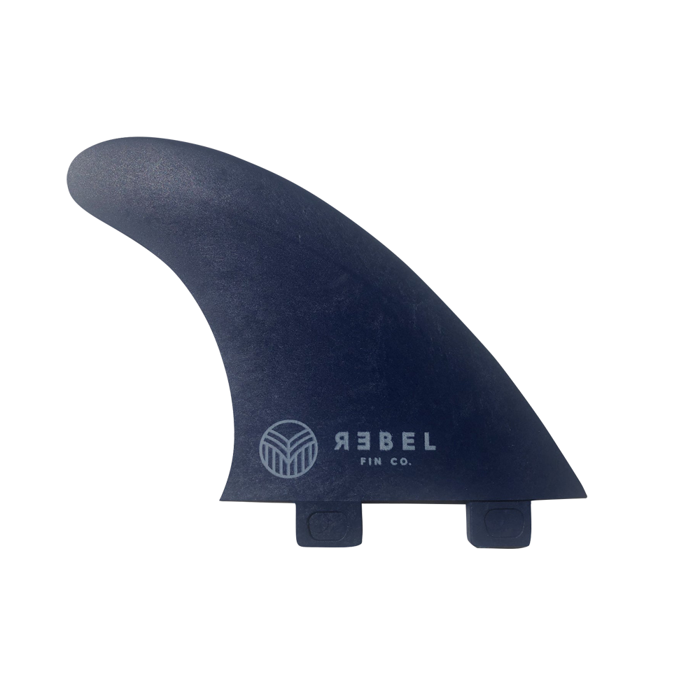 Rebel Fin Co. - Thruster Set, FCS 1, Recycled Fishing Nets, Blue