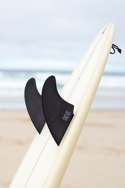 Sieve Fins - Twin Fin, Futures, Carbon Edition, Deep Sea Black