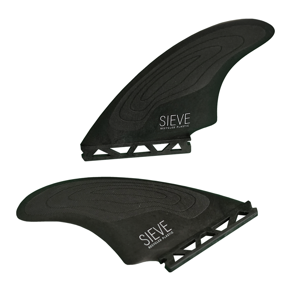 Sieve Fins - Twin Fin, Futures, Carbon Edition, Deep Sea Black