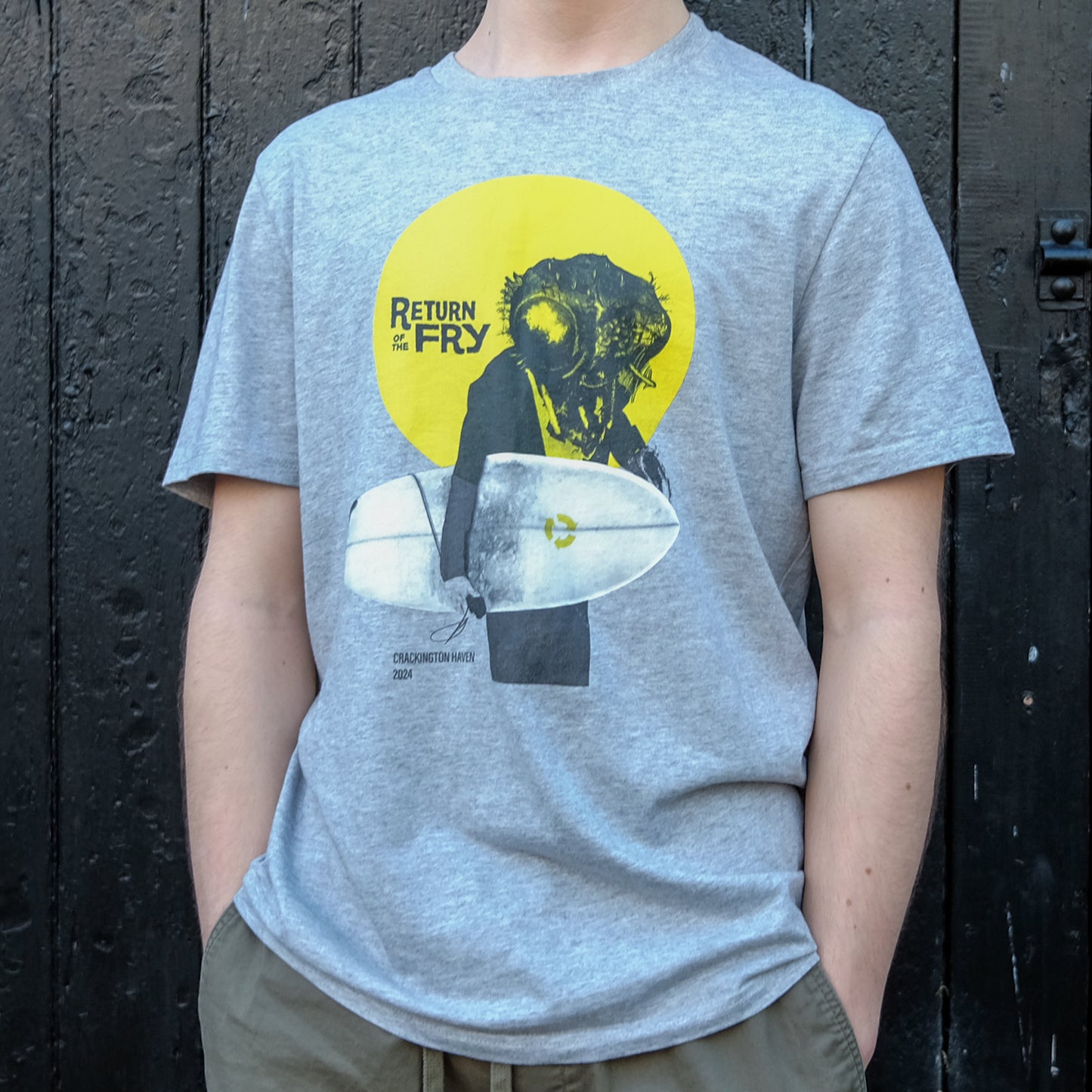 "Return of The Fry" T-shirt in Grey/ Heather