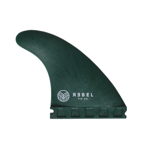 Rebel Fin Co. - Thruster Set, Futures, Recycled Fishing Nets, Green