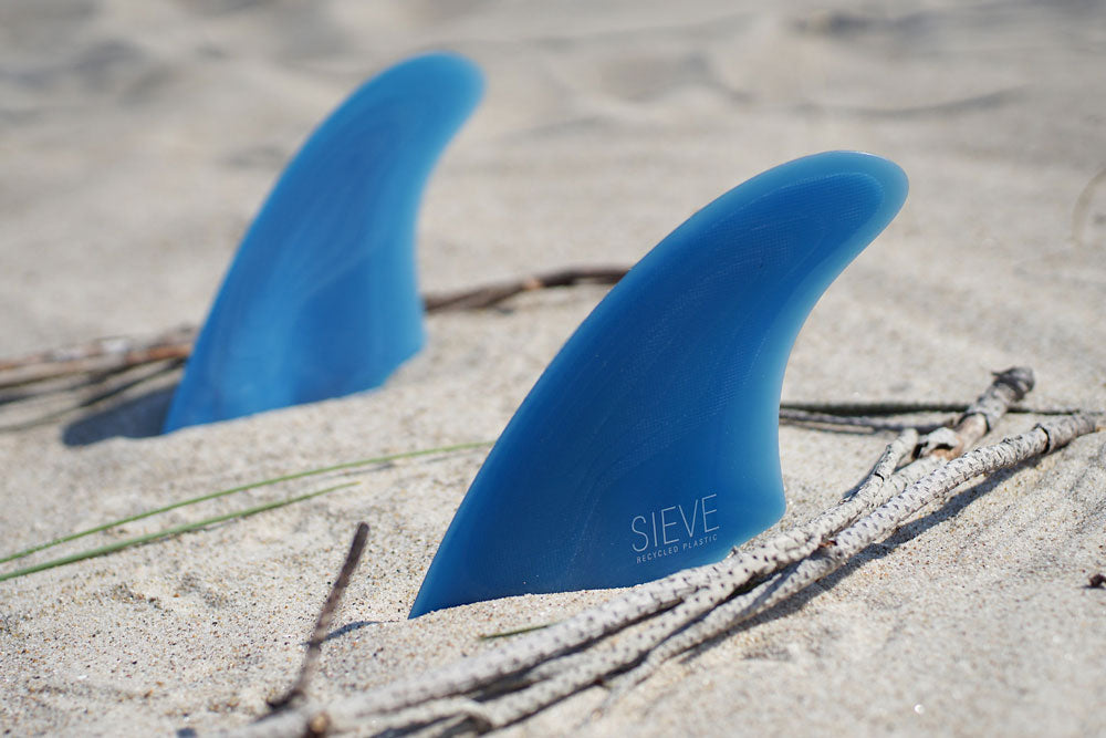 Sieve Fins - Twin Fin, Futures, Light Ocean Blue