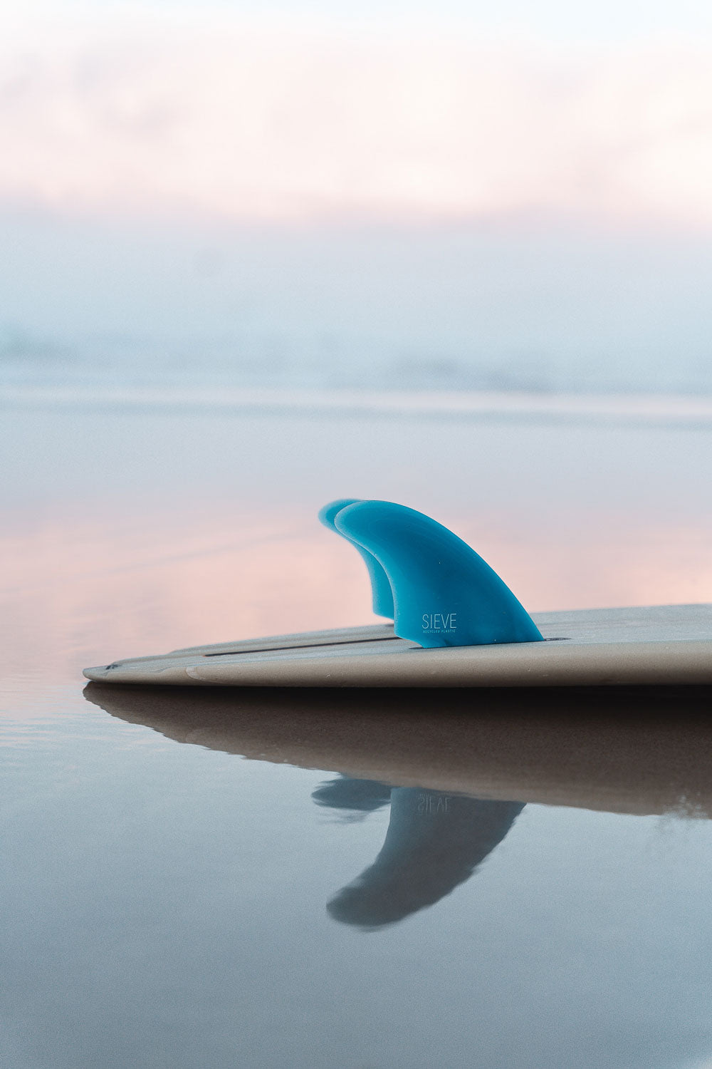 Sieve Fins - Twin Fin, Futures, Light Ocean Blue